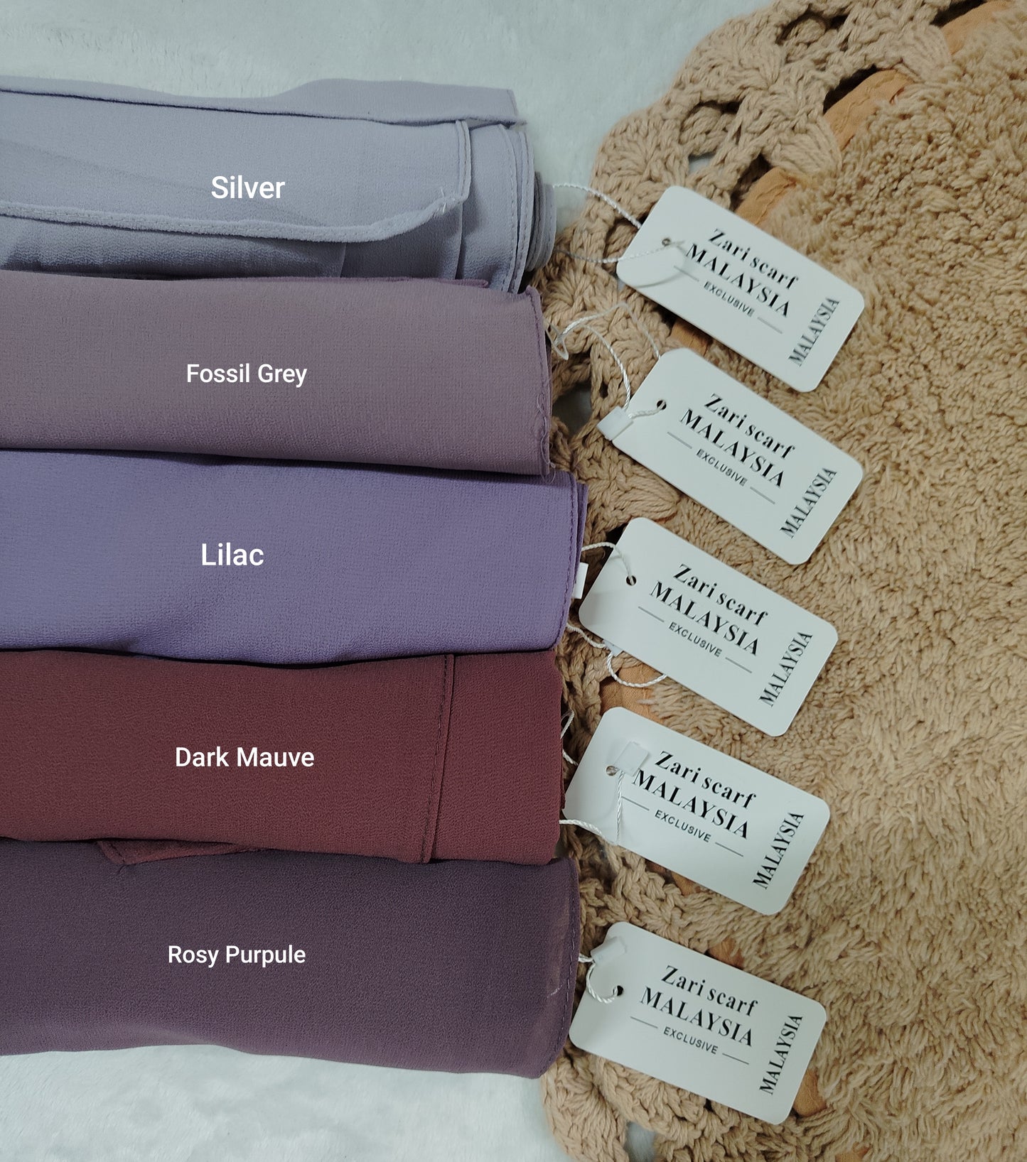 Premium Malaysian Heavy Chiffon | Al Kiswa Hijabs (LARGE)