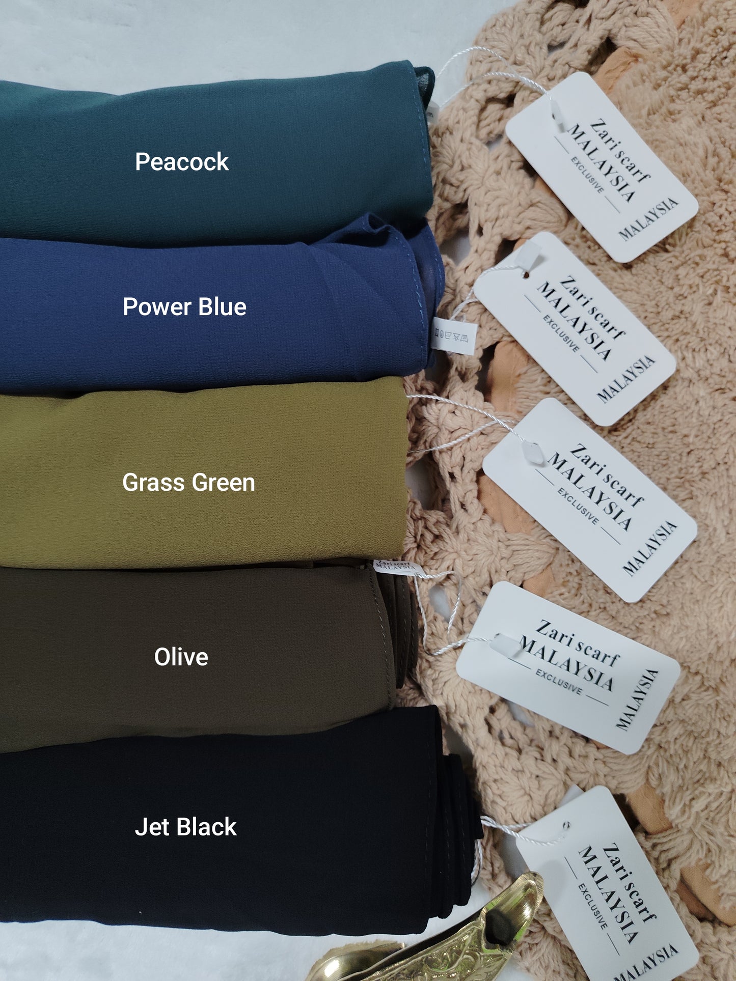 Premium Malaysian Heavy Chiffon | Al Kiswa Hijabs (LARGE)