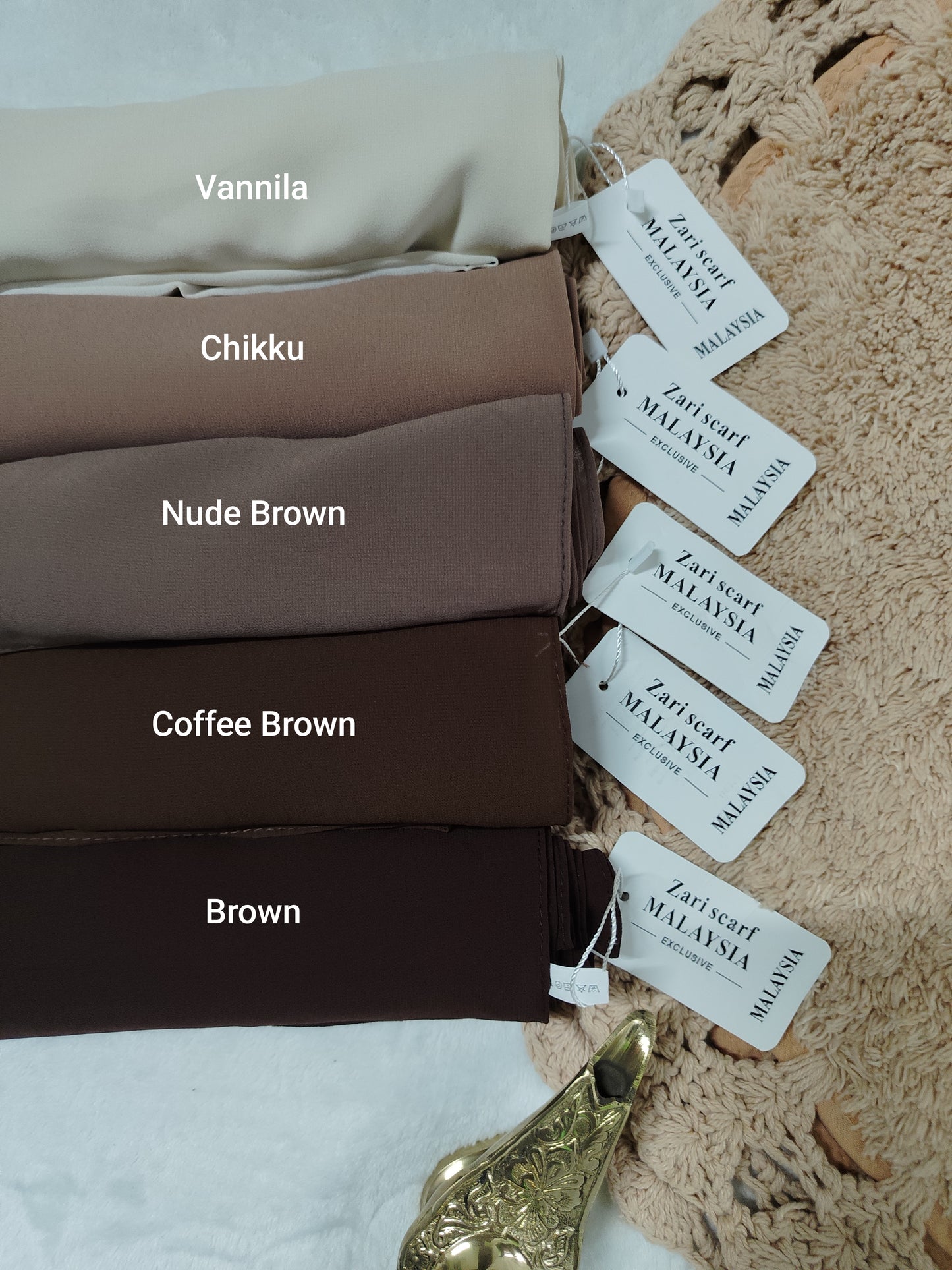 Premium Malaysian Heavy Chiffon | Al Kiswa Hijabs (LARGE)